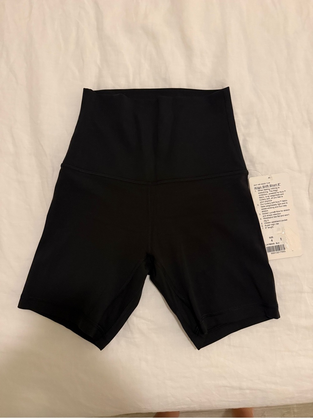 Lululemon High-Waist Align SHR biker Short Black size 4